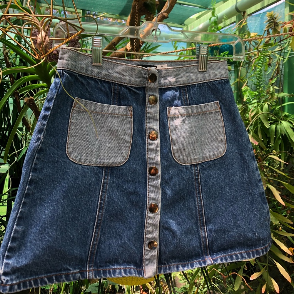 Denim BDG Button Up Skirt
